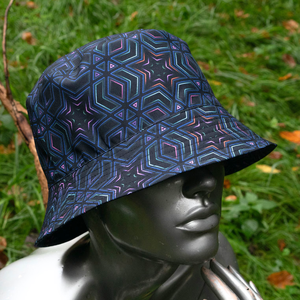 Chapeau seau brodé imprimé personnalisé pliable réversible coton polyester tissu pêcheur seau chapeaux d'été pour hommes et femmes - Product Image 2