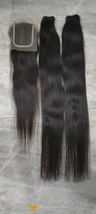 ผมแท้แบบอินเดีย เรมี่ เวอร์จิ้น เป็นมิตรต่อสิ่งแวดล้อม น้ำหนักเบา ปลายผมแบบดับเบิ้ลดรอว์น ตรงสลวยเป็นลอนน้ำ นุ่มเป็นธรรมชาติ ผมมนุษย์แบบเป็นมัด - Product Image 3