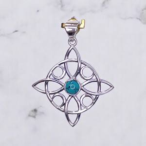 Pendentifs en argent sterling 925 Argent avec pierres précieuses Pendentifs faits à la main Bijoux célestes Pendentifs fins USA - Product Image 2