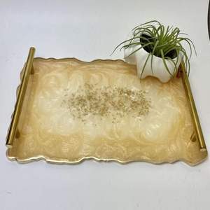 Artistic Resin Serving Platter Modern Solid Pattern for Parties Gatherings Celebrations Stylish <b>Gifting</b> Options 100pcs - Product Image 3