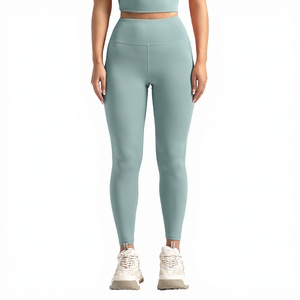 Pantalones de Yoga Ligeros de Cintura Alta para Mujer, Leggings Deportivos con Efecto Push-Up, Ropa Deportiva para Adultos, Spandex/Nailon, Color Sólido - Product Image 5