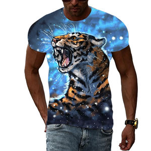Summer Fashion wear t-shirts graphiques Hommes Casual Print Trend t-shirts à manches courtes Hip Hop Harajuku Animal Pattern streetwear - Product Image 2