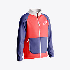 Veste polaire d'entraînement en plein air pour hommes vêtements de sport à fermeture éclair légers et chauds avec marque personnalisée - Product Image 2