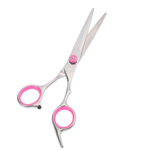 Tijeras rectas de anillo rosa para hombres y mujeres Tijeras de corte de pelo de acero inoxidable POR IMANS - Product Image 2