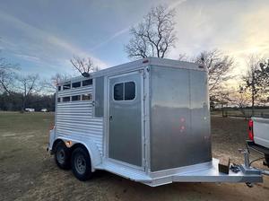 READY FOR SALE YOUR LIVESTOCK HORSE HAULING 12FT <b>TRAILER</b> 6FT wide 7FT tall 12FT long All steel construction - Product Image 2