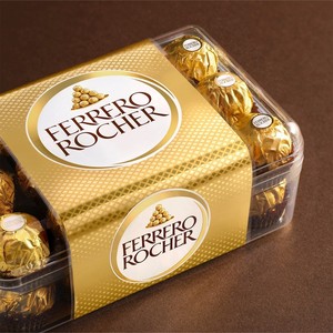 คอลเลกชันช็อกโกแลต ferero Rocher สำหรับของขวัญวันวาเลนไทน์และคริสต์มาสประกอบด้วยส่วนผสมลูกอมและถั่ว - Product Image 2