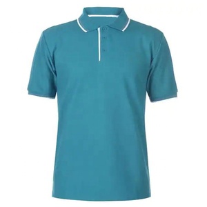 Usine en gros hommes 100% coton pour polo personnalisé Fitness sport Golf conception coupe ample tricoté tissu géométrique - Product Image 5