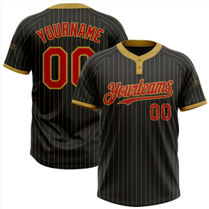 Camiseta de Béisbol Personalizada con Dos Botones, Impresión por Transferencia de Calor, Talla Grande, Diseño Anti-UV, Transpirable, Antibacteriana y de Secado Rápido - Product Image 4