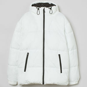 Oversized <b>Men</b> Canvas Lightweight Outdoor <b>Puffer</b> <b>Jacket</b> Winter Waterproof Windproof Hooded Front Custom Logo OEM ODM Wholesale - Product Image 1