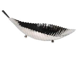 Meilleur plateau de service en métal de créateur, dessus de table, plat de service en gros fait à la main, plateau de service classique et luxueux en forme de feuille Offre Spéciale fantaisie - Product Image 2