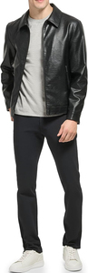 Chaqueta de moda de lona de cuero de invierno de secado rápido transpirable de fabricación profesional para Hombres estilo motorista - Product Image 3