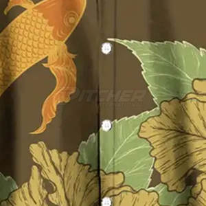 Polo de Alta Calidad con Protección Solar UPF 50, Estampado, Transpirable, Ecológico, Ligero, Tejido que Absorbe la Humedad, Cómodo para Días de Pesca - Product Image 4