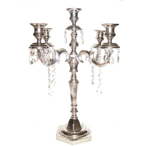 Candélabre en métal bougeoir décoration de mariage pièce maîtresse avec bol de fleurs événements et décoration de fête candélabres faits à la main - Product Image 6