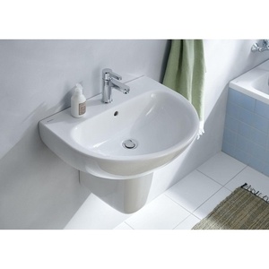 Lavabo Geberit RENOVA 600x480mm Blanco con Orificio para Grifo y Desbordamiento - Product Image 5