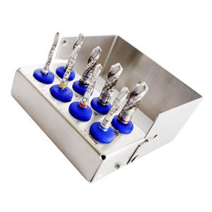 Juego de brocas de trefina para implantes dentales con certificación CE, Kit de instrumentos manuales de acero, embalaje personalizado de 4 piezas que incluye expansor óseo - Product Image 2