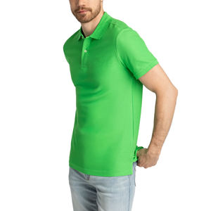 T-shirt polo de sport à la mode classique pour homme 100% coton épais à manches courtes anti-rides vêtements tricotés lourds - Product Image 4