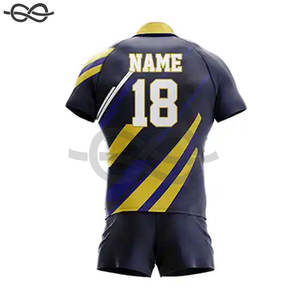 ชุดเสื้อเจอร์ซีย์รักบี้และกางเกงขาสั้นชุดเครื่องแบบรักบี้แบบซับลิเมชันตามสั่ง - Product Image 6