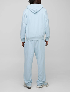 Chándales en blanco de alta calidad para hombre con cremallera Lose Fit 100% algodón Own Your Brand Long Sleeve Men Conjunto de dos piezas Jogging Wear OEM - Product Image 6