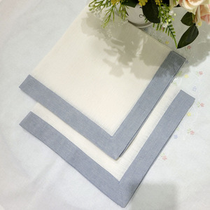 ผ้าเช็ดปากผ้าลินินประกายระยิบระยับสีงาช้าง/สีเทาสำหรับงานแต่งงานงานตามสั่ง - Product Image 6
