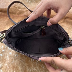 Date Western à la main en cuir usiné taureau outillage femmes bandoulière frange sacs de haute qualité à la main en cuir de vachette sac à bandoulière - Product Image 6