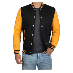 Custom Made High Quality Design Own Lettermen Varsity Jacket Men Women, Wholesale Breathable <b>Top</b> Premium <b>Woolen</b> Varsity Jacket - Product Image 2