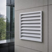 Fenêtre de ventilation à persiennes étanches I-Slot - Cache décoratif pour mur extérieur