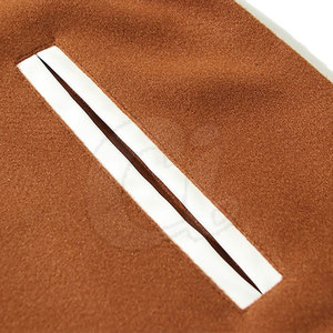 Top Selling Latest Design Men's Letterman Winter <b>Jacket</b> Stand Collar Front Logo <b>Fleece</b> <b>Lining</b> Cotton/Polyester Low MOQ Wholesale - Product Image 6