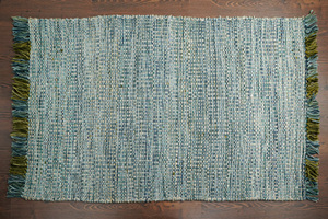 Whispering Winds Luxurious Bohemian Style Wool Rug Modern Handmade with Geometric Pattern Plush Pile <b>Washable</b> for Home Use - Product Image 5