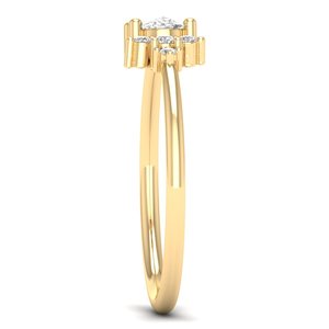 Anillos de Compromiso de Plata de Ley 925 con Diseño Moderno de REYES, Corte Ovalado, Moissanita de 0.57 Quilates, Regalo para Mujer, Joyería Fina - Product Image 3