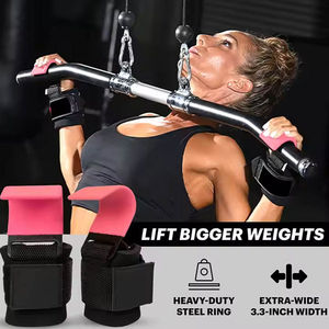 Guantes de Levantamiento de Pesas de Alta Calidad con Gancho de Asistencia para Levantar Pesos, Muñequera con Agarre de Gancho Antideslizante para Fitness - Product Image 5