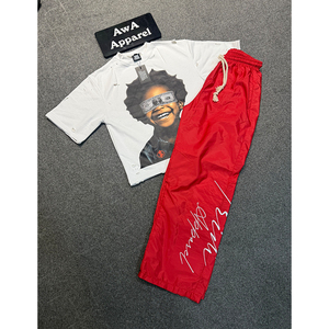 Nuevo diseño de bolsillos delanteros para hombre, chándal de verano de alta calidad, Color sólido, estampado de logotipo personalizado, chándal acampanado para hombre - Product Image 6