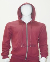 Sweat-shirt à capuche zippé en molleton de coton épais personnalisé, respirant, avec poche, pour homme, hiver, vierge, fabricant de vêtements OEM ODM