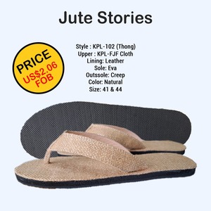 Sandalias de hotel desechables de yute ecológicas de la mejor colección MOQ bajo precio al por mayor orientado a la exportación desde Bangladesh - Product Image 5