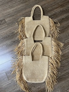 Sac seau en raphia au crochet de haute couture du fabricant BAOMINH Design unique pour les femmes en gros - Product Image 5