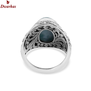 แหวนพลอยอัญมณีสำหรับผู้หญิงแหวนลาริมาร์ธรรมชาติทำจากเงินสเตอร์ลิง925สำหรับผู้หญิงเครื่องประดับชั้นดีจากซัพพลายเออร์ชั้นนำ - Product Image 3