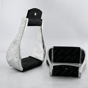 แท่นโกลนสำหรับขี่ม้าแบบเอียงที่ได้รับคะแนนสูงสุดเตียงเท้ากว้างแบบมีมุมอานแบบอังกฤษน้ำหนักเบาทนทาน - Product Image 6