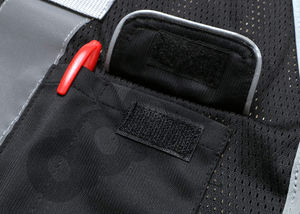 100% Polyester vestes vêtements de travail haute visibilité haute visibilité gilets de sécurité veste de sécurité couleur noire Logo personnalisé gilet de travail pour hommes - Product Image 4