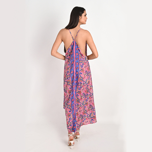 Thanh Lịch Dài Chảy <span class=keywords><strong>Sari</strong></span> Ăn Mặc Ánh Sáng Vải Hem Hem Hem Tự Nhiên Vành Đai Thắt Lưng Trang Trí Giản Dị Những dịp Đặc Biệt Mùa Xuân - Product Image 5