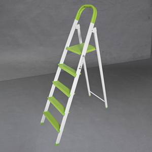 Échelle pliante en métal colorée Rita au design moderne, avec verrouillage automatique, isolation, capacité de charge de 150 kg, pour extérieur, appartement, extérieur de la maison - Product Image 1