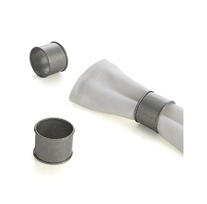 Rond de serviette galvanisé Rond de serviette en métal fini oxydé pour décoration de table - Product Image 6