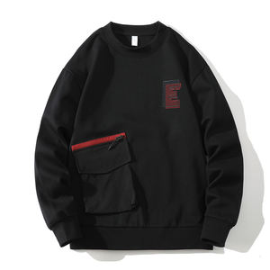 Automne cordon sweats à capuche sweat pour hommes gris bleu Hip Hop Punk pull coréen décontracté mode vêtements surdimensionné 5XL - Product Image 6