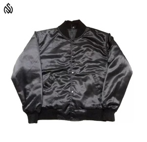 แจ็กเก็ตเบสบอลวิทยาลัยผ้าซาตินสำหรับผู้ชายแจ็คเก็ตผ้าซาตินระบายอากาศได้ดีขนาดพิเศษสำหรับฤดูหนาว - Product Image 1