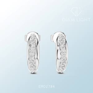 Certified Round <b>Cluster</b> Earrings with Elegant Design for Wedding Fashion Daily Wear and Bulk Export Supply - Product Image 5