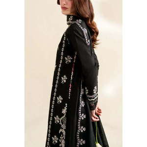 ชุดสูทปักลายสำหรับผู้หญิง zaib 3ชิ้นพร้อมตาข่ายคาดดิเอ็มบ์ Dupatta และ Trouser-BIC-4923 - Product Image 5