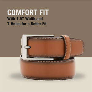 Nouvelle mode ceinture décontractée pour hommes en cuir de vachette véritable avec boucle à aiguille première couche tendance commerciale du Pakistan - Product Image 3