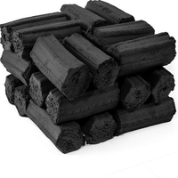 Charbon de bois en bâtonnets pour barbecue, longue durée de combustion, inodore, sans fumée, haute teneur en carbone 89%, durée de combustion 4-6 heures, s'allume en 10 minutes, noir