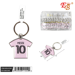 3 \ "per portachiavi moschettone in Jersey Messi elegante in lega di metallo con stampa Offset e stampa UV per chiavi - Product Image 1