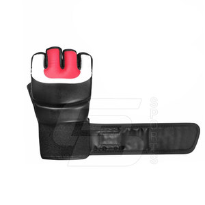 Gants de sport demi-doigts en cuir PU imperméables sur mesure de haute qualité 8oz & 12oz gants d'entraînement de boxe MMA pour adultes - Product Image 5