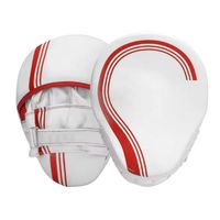 Coussin de frappe de boxe Muay Thai en cuir PVC PU rétro brun écologique en gros, bouclier de frappe lourd pour l'entraînement