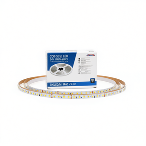 แถบไฟ LED แบบ COB 24V 18W/M 4000K CRI>80 300LED/M IP65 - 5 เมตร - Product Image 3